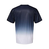 Badger Reverse Ombre Tshirt Navy M