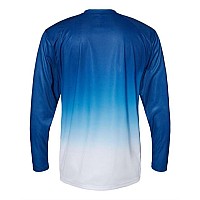 Badger Ombre Long Sleeve Tshirt Royal L