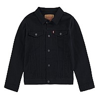 Levis Boys Denim Trucker Jacket Black L