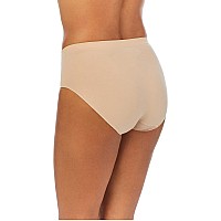 Ellen Tracy Womens Seamless Underwear Noshow Fullcoverage Comfort Stretchy High Cut Panties For Everyday Wear 4Pack S