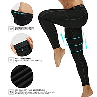 Runhit Compression Pants Men Jogger Pants Running Tights Leggings Workout Pants For Men Thermal Winter Workout Base Layer 2 Pack