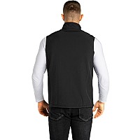 33 000Ft Mens Lightweight Softshell Vest Outerwear Zip Up Fleece Lined Windproof Sleeveless Jacket For Golf Running Hiking