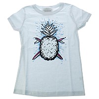 Kids Premium Crew Tee Pineapples Ice Blue By Delsol For Kids 1 Pc Tshirt Ym