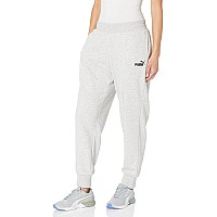 Puma Womens Essentials Sweatpants Light Gray Heather Xsmall