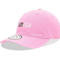 Relaxed Graphic Cap Side Us Flag Pink