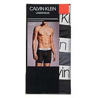 Calvin Klein Mens 3 Pack Chromatic Microfiber Boxer Briefs Blackgreyblack Xlarge