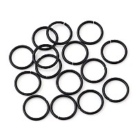 Hdsupplies 200 Pieces 8Mm Jump Rings Black 18 Gauge 1Mm Thickness