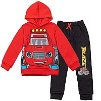 Blaze And The Monster Machines Toddler Boys Pullover Hoodie Jogger Pants Redblack 4T