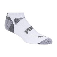 Puma Mens Tall Size 8 Pack Low Cut Socks Whitesteel Grey 1315