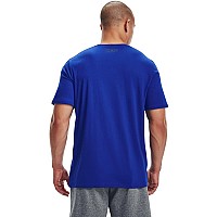 Under Armour Mens Boxed Sportstyle Shortsleeve Tshirt Royal 400Graphite Large Tall