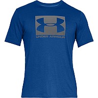 Under Armour Mens Boxed Sportstyle Shortsleeve Tshirt Royal 400Graphite Large Tall