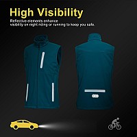 33 000Ft Mens Windproof Lightweight Golf Vest Outerwear With Pockets Softshell Sleeveless Jacket For Running Hiking Sports