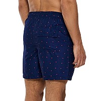 Silkworld Mens Board Shorts Swim Trunks Quick Dry Summer Beachwear With Pockets Navy Triangle Large