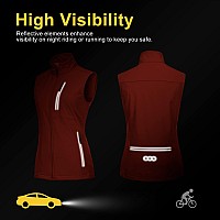 33 000Ft Womens Lightweight Running Vest Outerwear With Pockets Windproof Sleeveless Jacket For Golf Hiking Travel