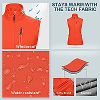 33 000Ft Womens Lightweight Running Vest Outerwear With Pockets Windproof Sleeveless Jacket For Golf Hiking Travel