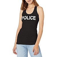 Graphic Tank Police Black 2X