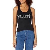 Graphic Tank Semper Fi Black 2X