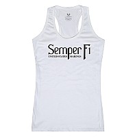 Graphic Tank Semper Fi White M