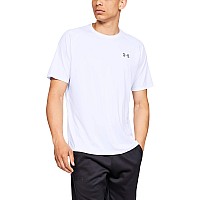 Under Armour Mens Tech 20 Shortsleeve Tshirt White 100Overcast Gray 4Xlarge Tall