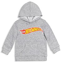 Hot Wheels Big Boys Fleece Pullover Hoodie Grey 1820