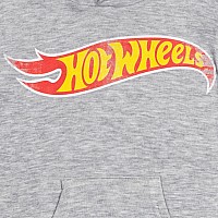 Hot Wheels Big Boys Fleece Pullover Hoodie Grey 1820