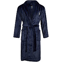 Us Polo Assn Mens Bathrobe Plush Fleece Robe With Shawl Collar Size Largexlarge Maritime Blue