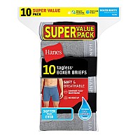 Hanes Mens Boxer Briefs With Comfortflex Waistband 10Pack 3Xl Assorted