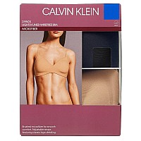 Calvin Klein Womens 2Pack Lightly Lined Wirefree Bra Blackbare Large