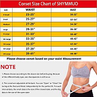 Shymmuo Womens Lacing Corset Top Satin Floral Boned Overbust Body Shaper Bustier Pink S