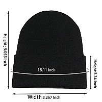 Womens Satin Lined Winter Beanie Cable Knit Beanie For Women Silk Lining Thick Chunky Hat Skull Warm Cap Cuffedgrey