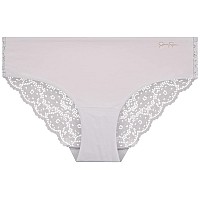 Jessica Simpson Womens Underwear Microfiber Lace Hipster Briefs 5 Pack Size Xlarge White Multi