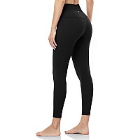 Heynuts Pureplain 78 High Waisted Leggings For Women Athletic Compression Tummy Control Workout Yoga Pants 25 Black M810