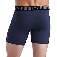 Puma Mens Microfiber Boxer Brief 5Pack Large Black Grey Blue