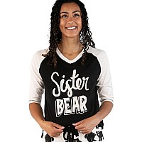 Sister Bear Lazyone Womens Leggings And Tees Pajama Separates Cozy Loungewear For Women Xsmall