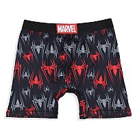 Marvel Mens 2 Pack Spiderman Spidey Boxers Underwear Boxer Briefs Medium Black