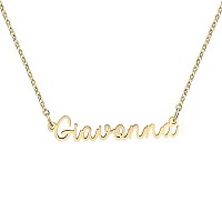 Yiyang Name Necklace Personalized Name Necklace 18K Gold Plated Stainless Steel Jewelry Birthday Christmas Gifts For Women Giavo