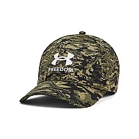 Under Armour Mens Freedom Blitzing Hat 310 Baroque Greenwhitewhite Mediumlarge