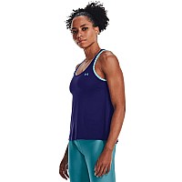 Under Armour Womens Knockout Tank Top 468 Sonar Bluewhiteglacier Blue Small