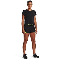 Under Armour Womens Play Up 30 Shorts 051 Blacklime Surgelime Surge Xsmall