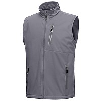 33 000Ft Mens Windproof Lightweight Golf Vest Outerwear With Pockets Softshell Sleeveless Jacket For Running Hiking Sports