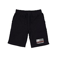 Graphic Shorts Thin Red Line Black Xl