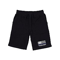 Graphic Shorts Thin Blue Line Black 2X