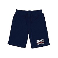 Graphic Shorts Thin Red Line Navy M