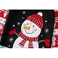 Kikizye Big Girls Boys Christmas Pajamas Kids Snowman Long Sleeve Cotton Pjs Xmas Pj Size 10