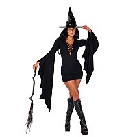 5076 2Pc Midnight Coven Witch Large Black