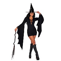 5076 2Pc Midnight Coven Witch Medium Black