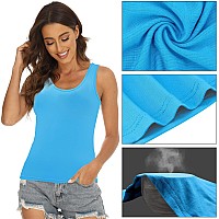 Bqtq 5 Pcs Basic Tank Tops For Women Undershirt Tank Top Sleeveless Under Shirts S