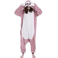 Darkcom Animal Onesie Unisex Adult Christmas Pajamas Cosplay Sloth Homewear One Piece Sleepwear Medium