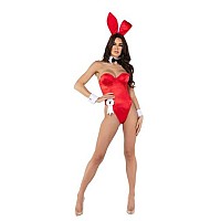 Pb127 8Pc Playboy Bunny Large Red