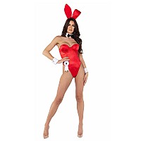 Pb127 8Pc Playboy Bunny Large Red